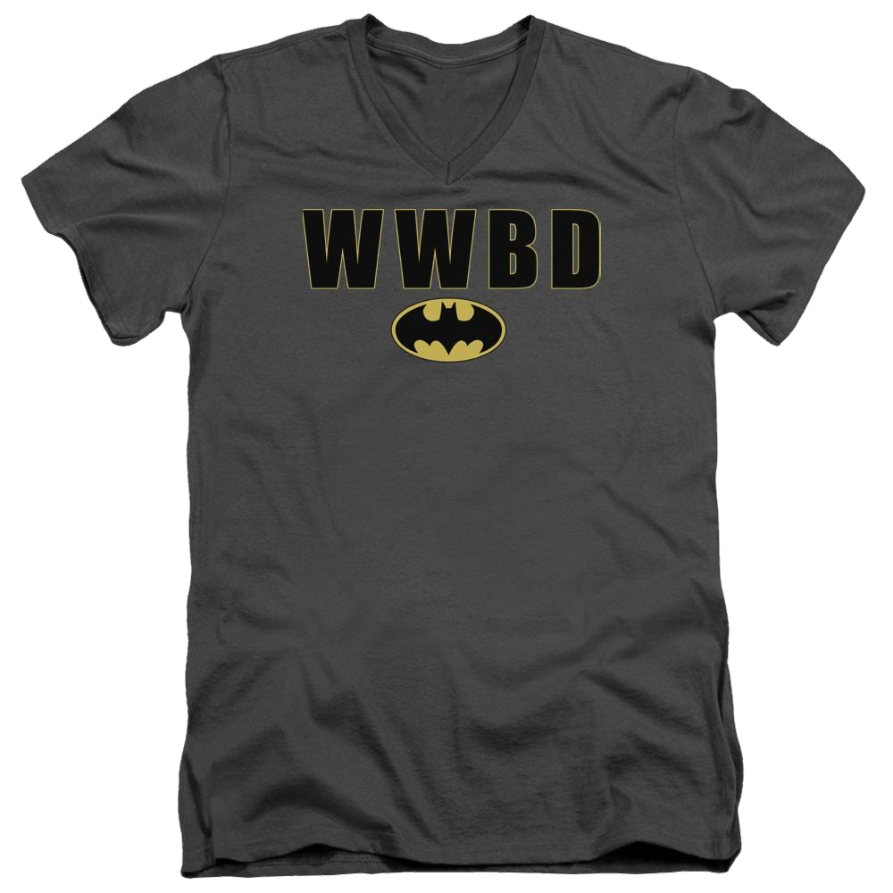 Batman Wwbd Logo - Men's V-Neck T-Shirt