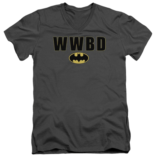 Batman Wwbd Logo - Men's V-Neck T-Shirt