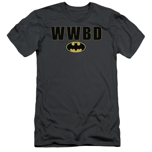 Batman Wwbd Logo - Men's Slim Fit T-Shirt