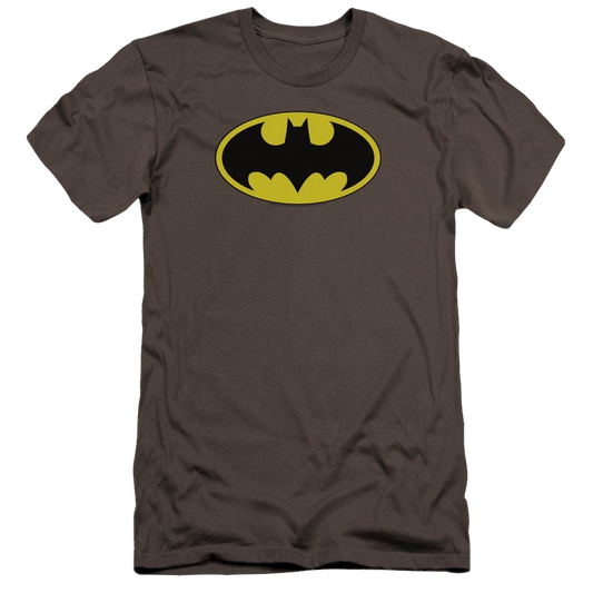 Batman Classic Bat Logo - Men's Premium Slim Fit T-Shirt