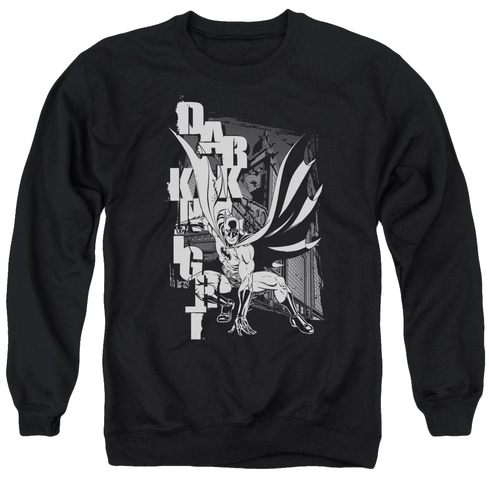 Batman Vertical Letters - Men's Crewneck Sweatshirt