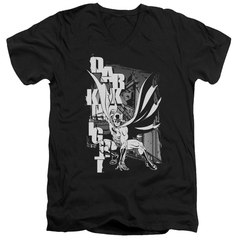 Batman Vertical Letters - Men's V-Neck T-Shirt