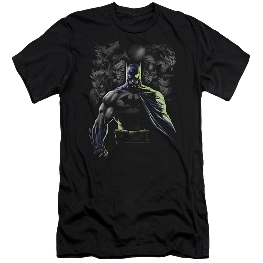 Batman Villains Unleashed - Men's Premium Slim Fit T-Shirt