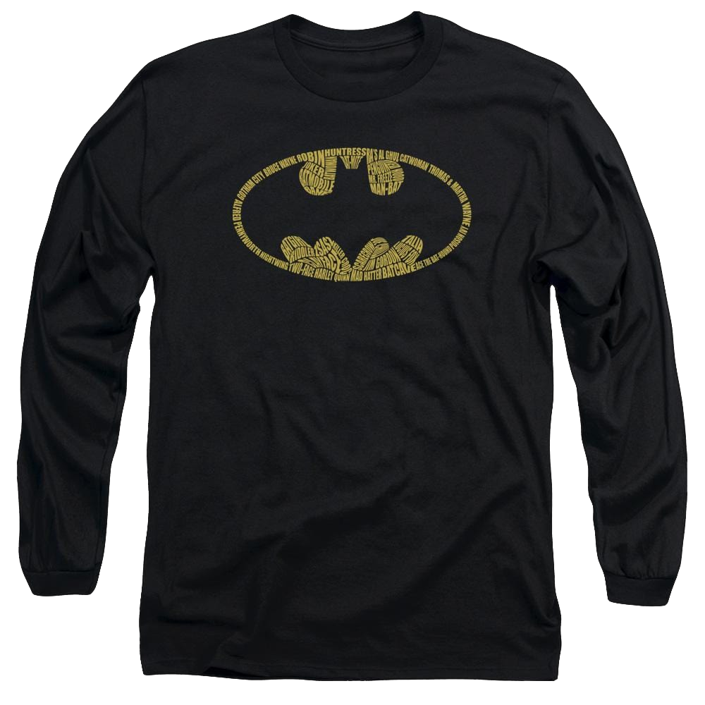 Batman Word Logo - Men's Long Sleeve T-Shirt