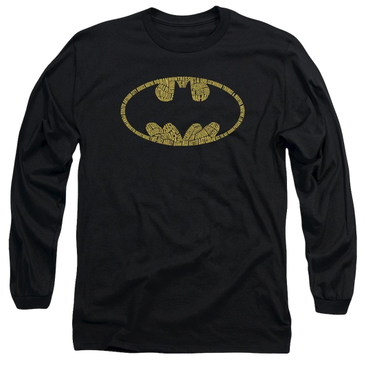 Batman Word Logo - Men's Long Sleeve T-Shirt