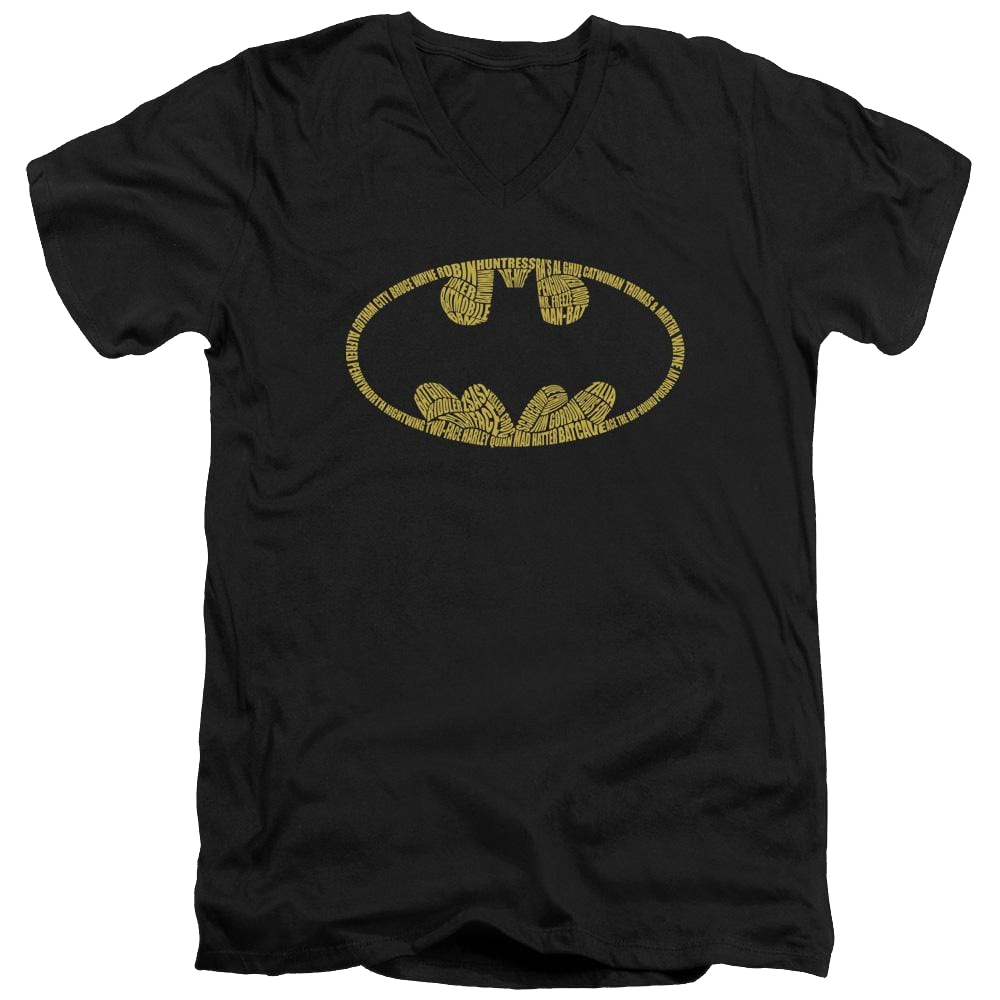 Batman Word Logo - Men's V-Neck T-Shirt