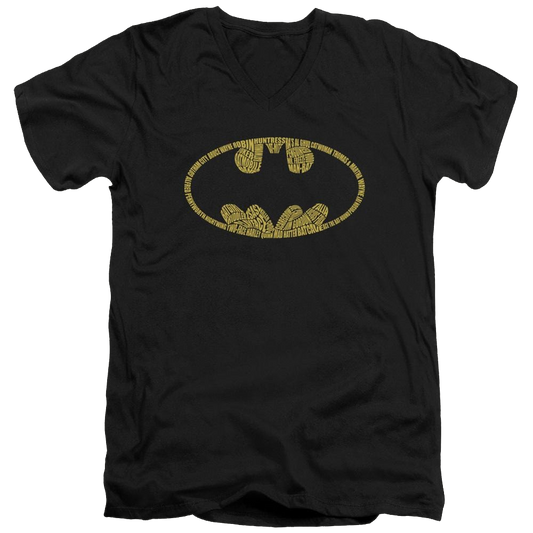 Batman Word Logo - Men's V-Neck T-Shirt