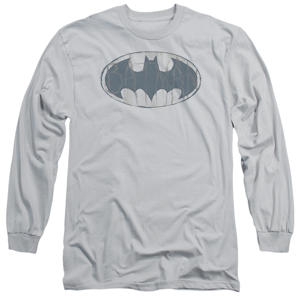 Batman Water Sketch Signal - Men's Long Sleeve T-Shirt