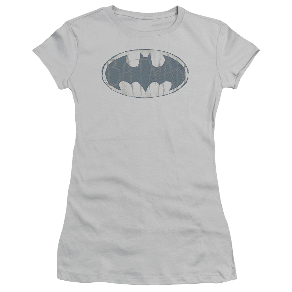 Batman Water Sketch Signal - Juniors T-Shirt