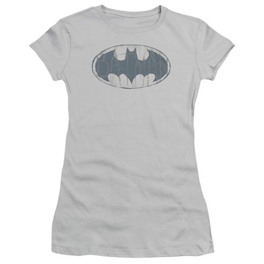 Batman Water Sketch Signal - Juniors T-Shirt