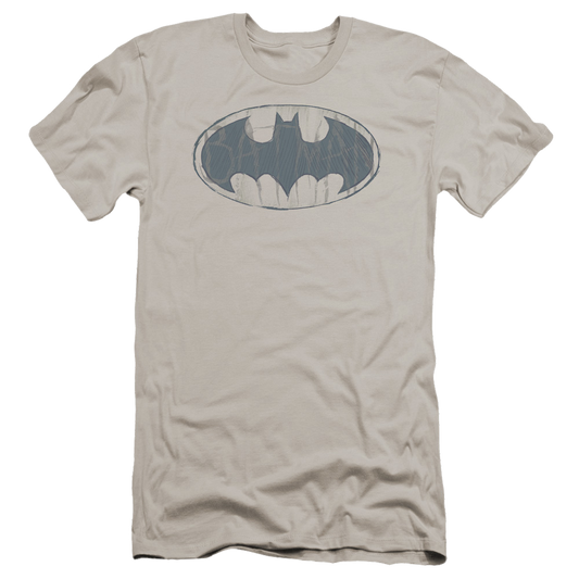 Batman Water Sketch Signal - Men's Premium Slim Fit T-Shirt