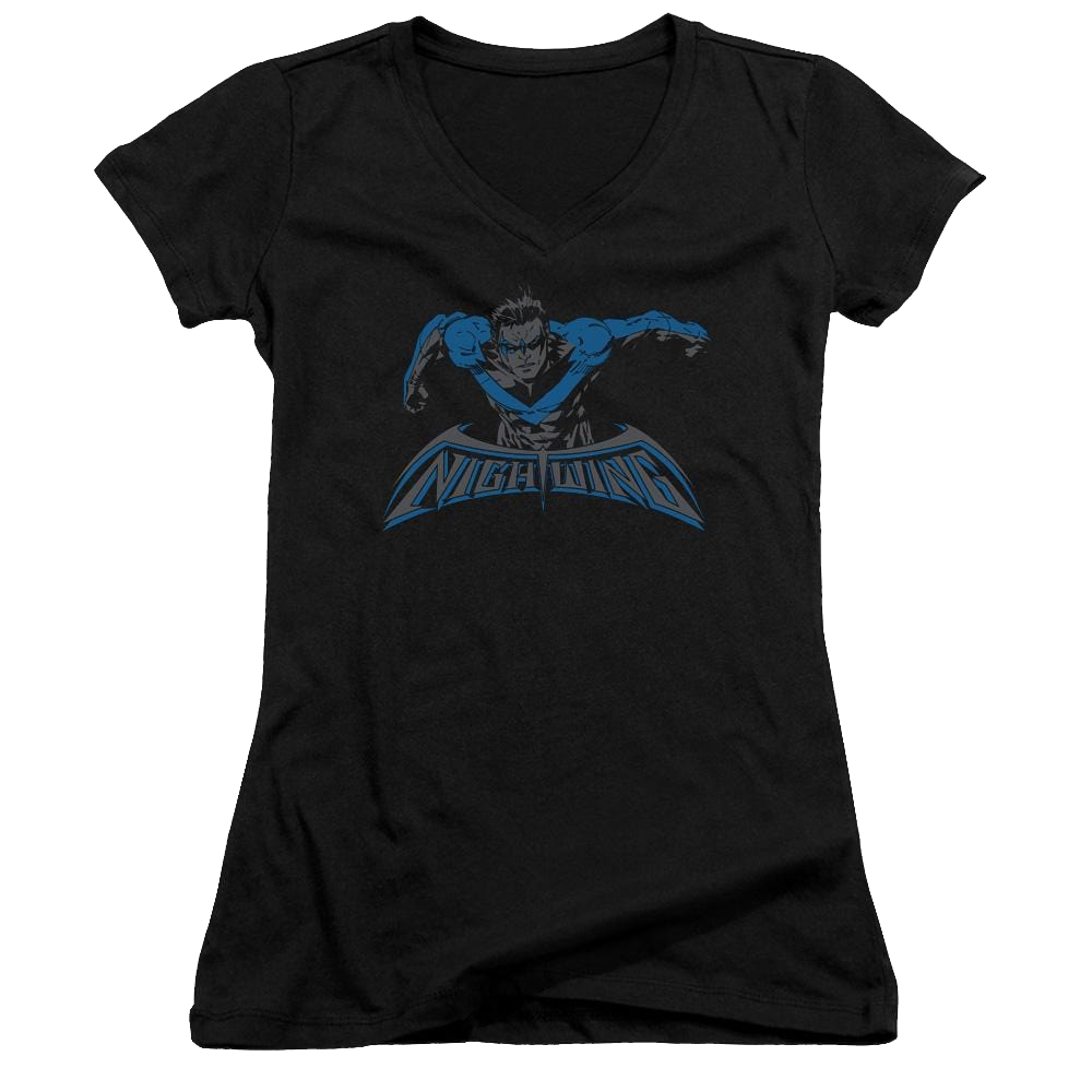 Batman Wing Of The Night - Juniors V-Neck T-Shirt