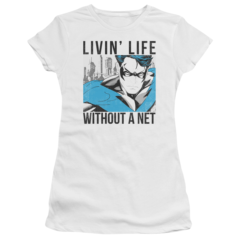 Batman Without A Net - Juniors T-Shirt