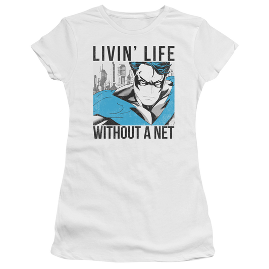 Batman Without A Net - Juniors T-Shirt
