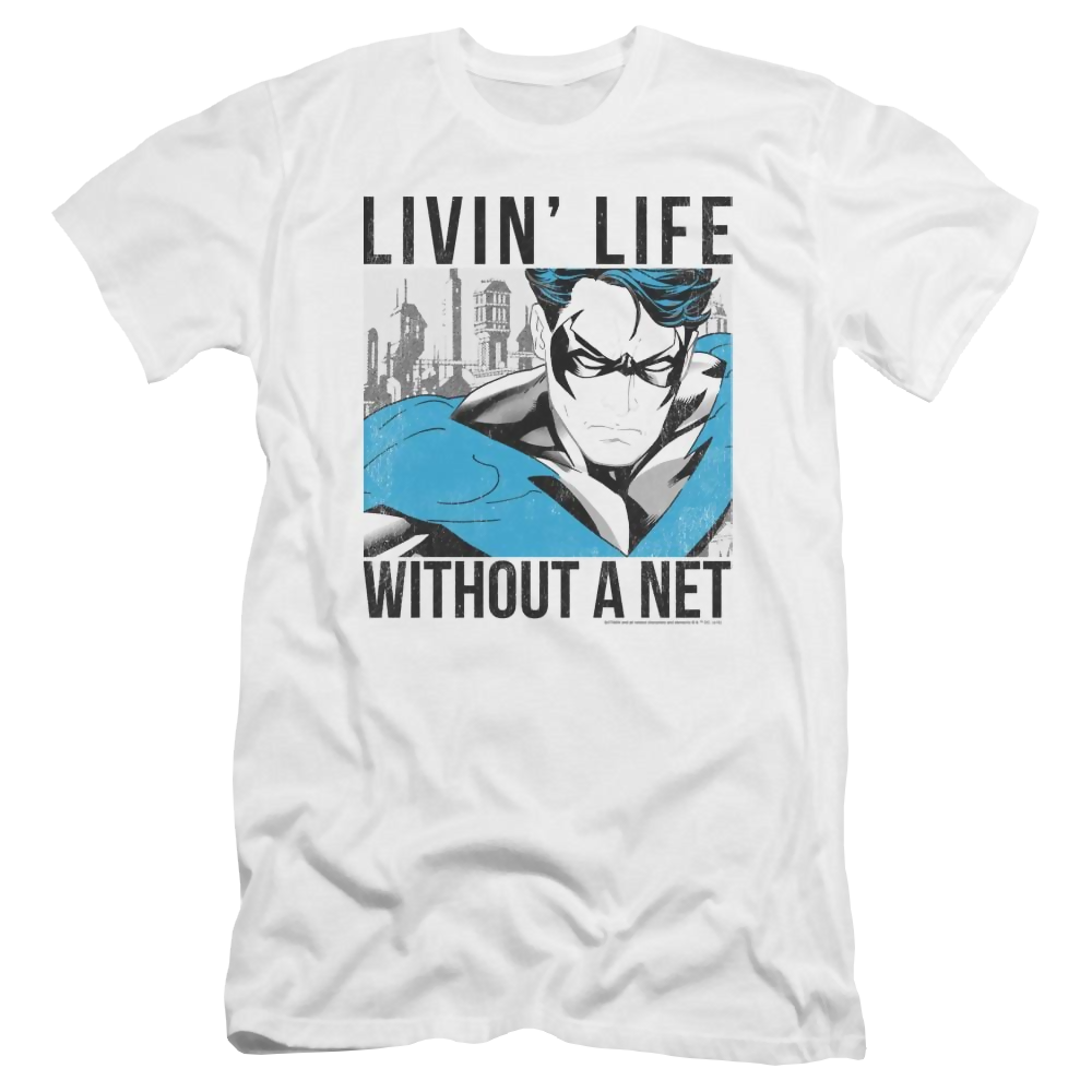 Batman Without A Net - Men's Premium Slim Fit T-Shirt
