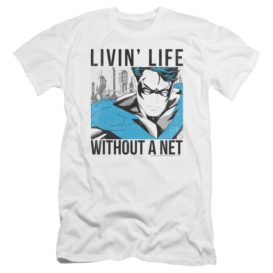 Batman Without A Net - Men's Premium Slim Fit T-Shirt
