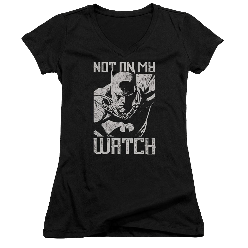Batman Watch - Juniors V-Neck T-Shirt