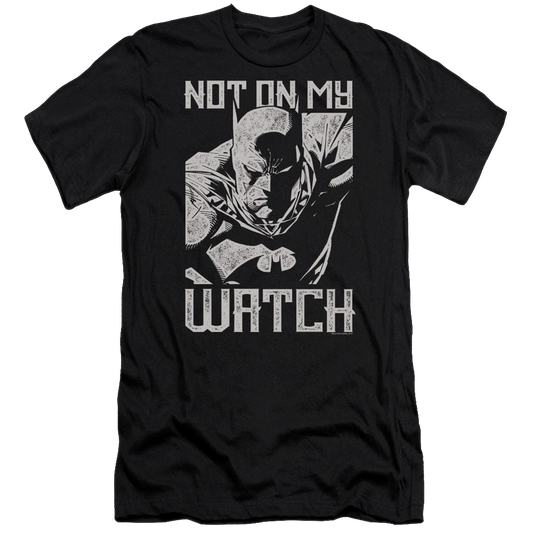 Batman Watch - Men's Premium Slim Fit T-Shirt