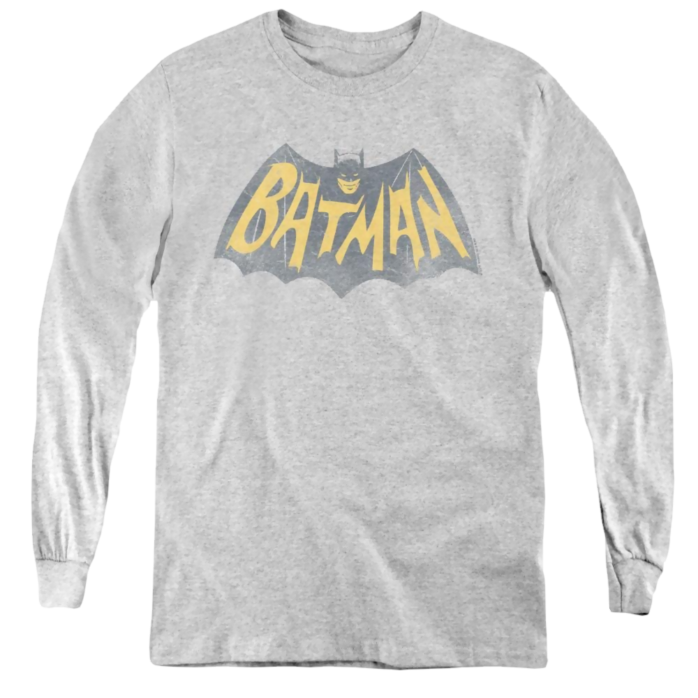 Batman Classic Tv Series Show Logo - Youth Long Sleeve T-Shirt