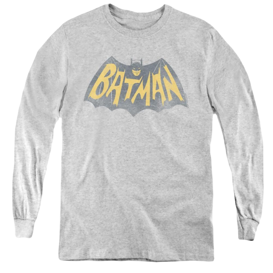 Batman Classic Tv Series Show Logo - Youth Long Sleeve T-Shirt