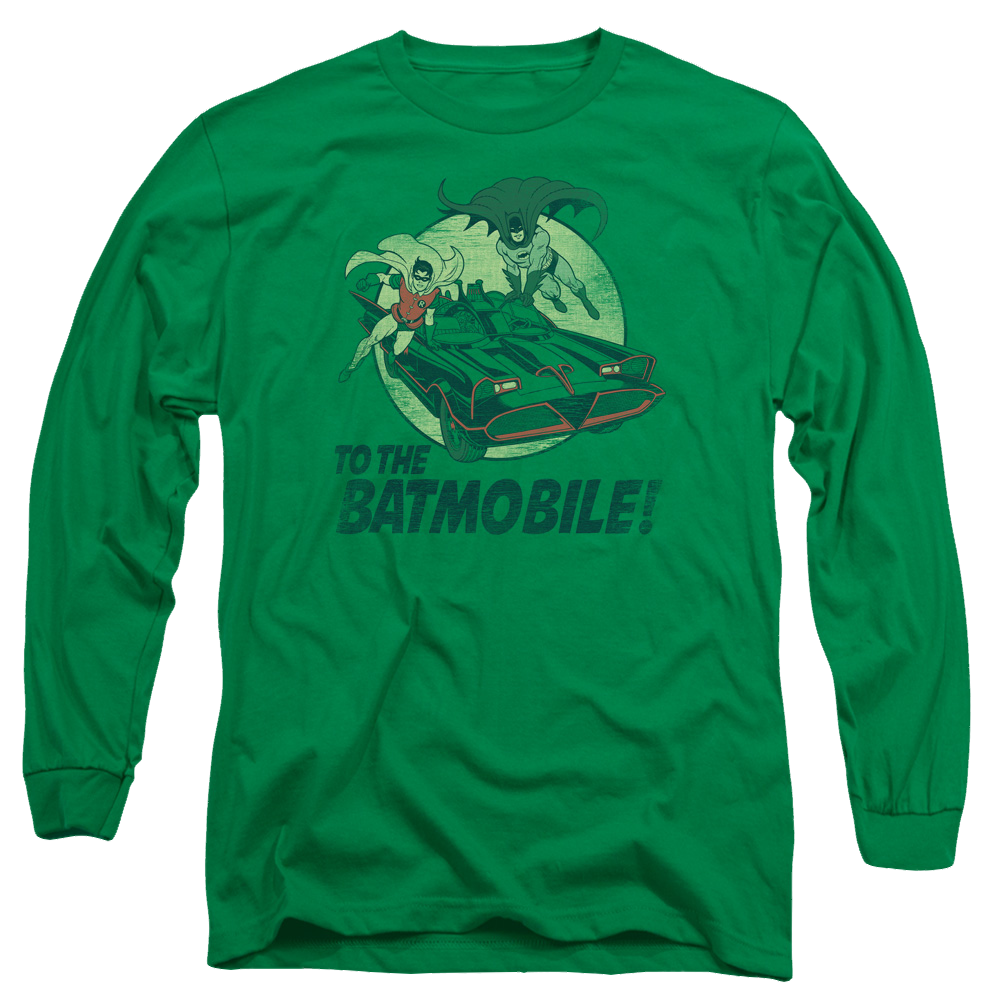 Batman - Classic TV Series To The Batmobile - Men's Long Sleeve T-Shirt