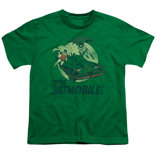 Batman Classic TV Series To The Batmobile - Youth T-Shirt