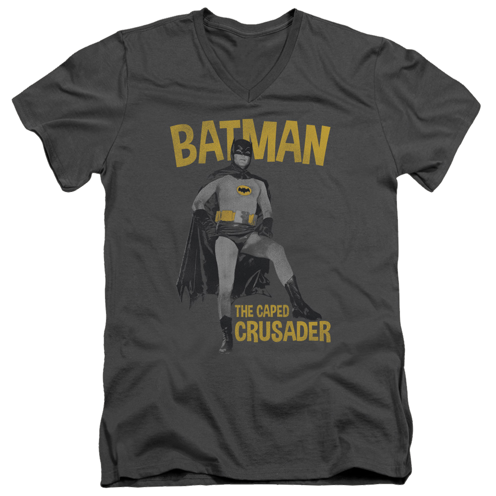 Batman - Classic TV Series Caped Crusader - Men's V-Neck T-Shirt