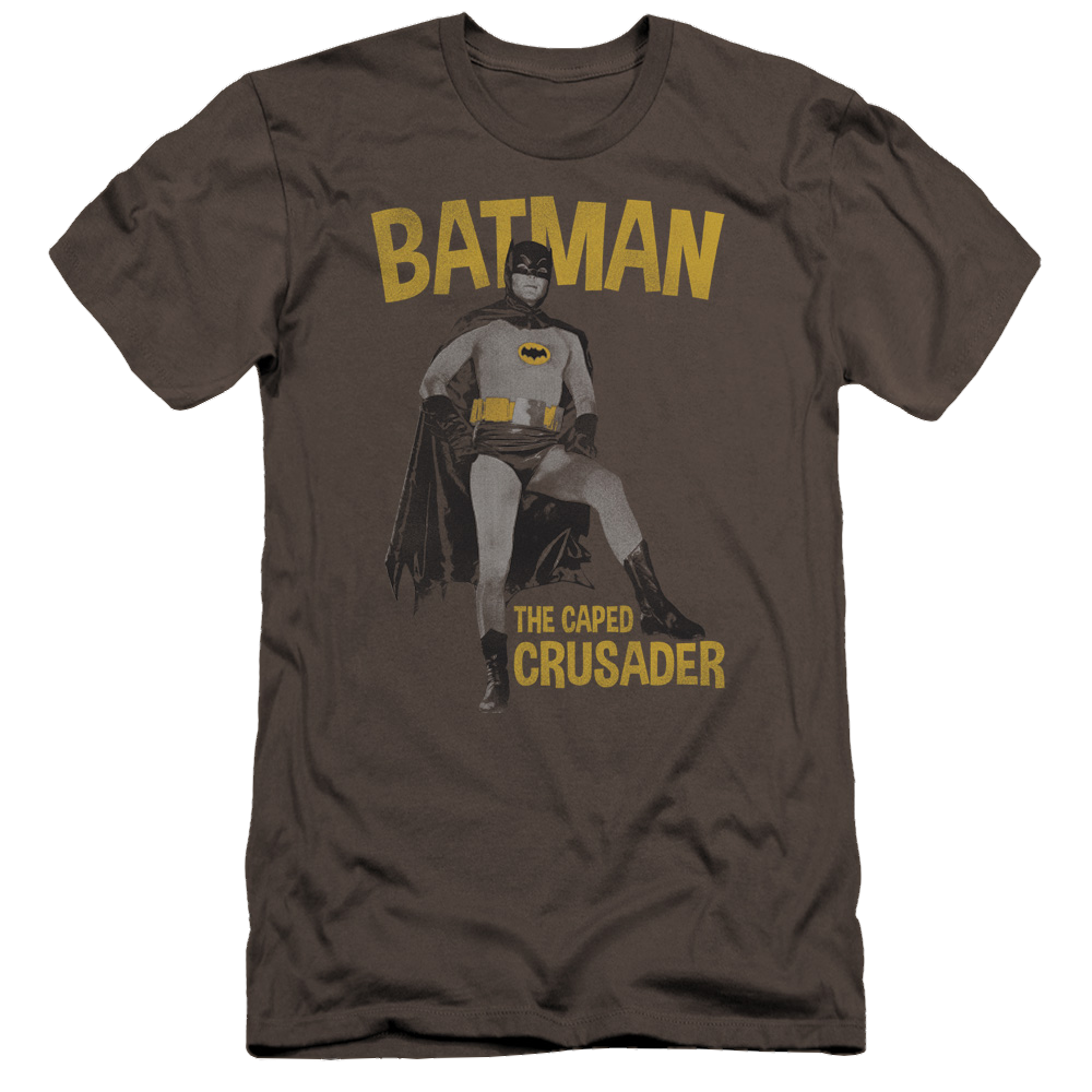 Batman - Classic TV Series Caped Crusader - Men's Premium Slim Fit T-Shirt