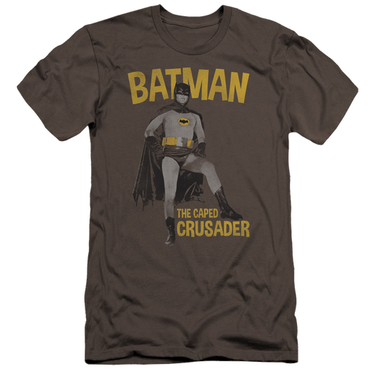 Batman - Classic TV Series Caped Crusader - Men's Premium Slim Fit T-Shirt