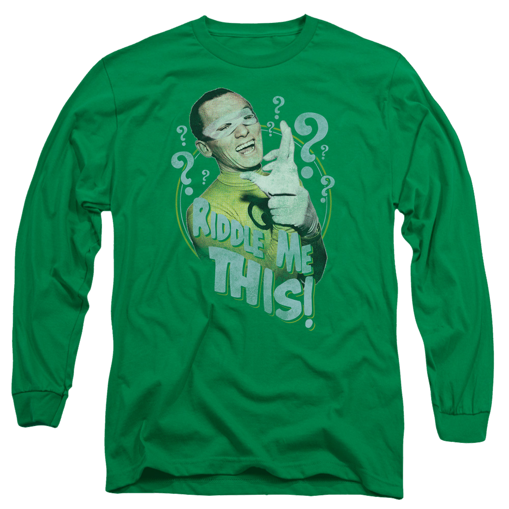 Batman - Classic TV Series Riddle Me This - Men's Long Sleeve T-Shirt