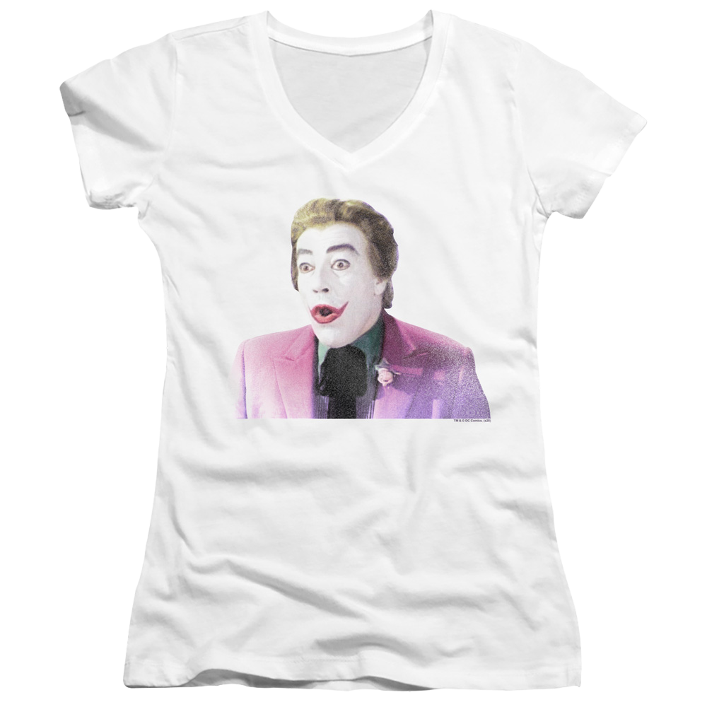 Batman - Classic TV Series Thrilled - Juniors V-Neck T-Shirt