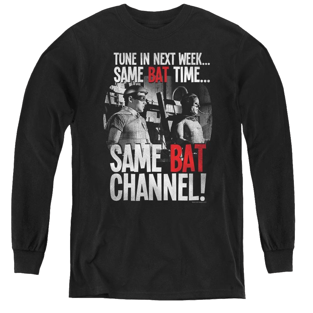 Batman Classic Tv Series Bat Channel - Youth Long Sleeve T-Shirt