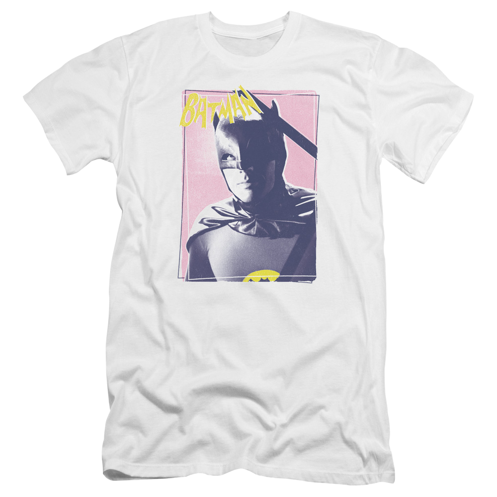 Batman - Classic TV Series Wayne 80s - Men's Premium Slim Fit T-Shirt