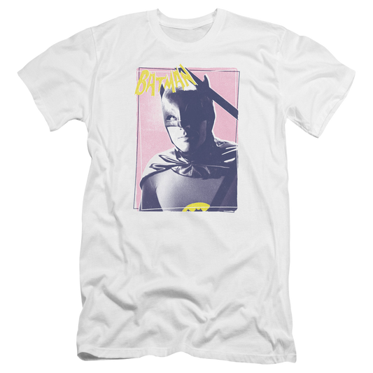 Batman - Classic TV Series Wayne 80s - Men's Premium Slim Fit T-Shirt