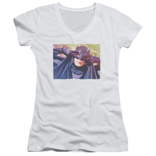 Batman - Classic TV Series Smooth Groove - Juniors V-Neck T-Shirt