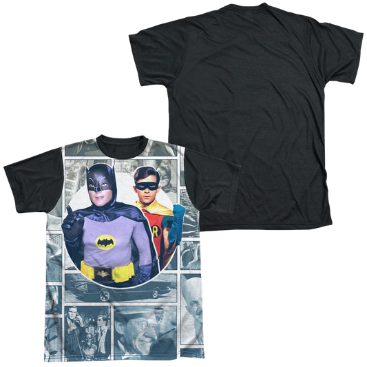 Batman - Classic TV Series 60s Panels - Men's Black Back T-Shirt