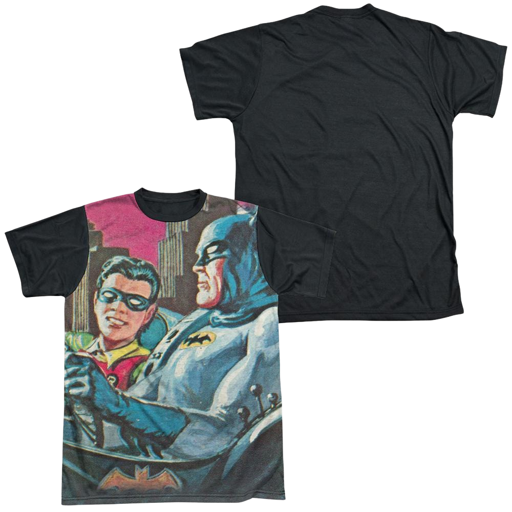 Batman - Classic TV Series Bat Signal - Men's Black Back T-Shirt