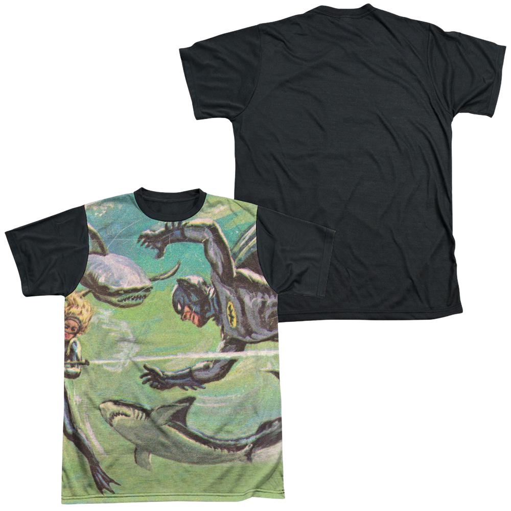 Batman - Classic TV Series Underwater - Men's Black Back T-Shirt