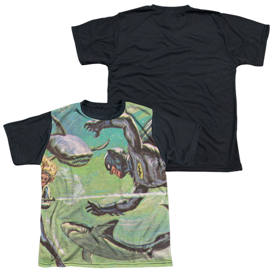 Batman Classic TV Series Underwater - Youth Black Back T-Shirt