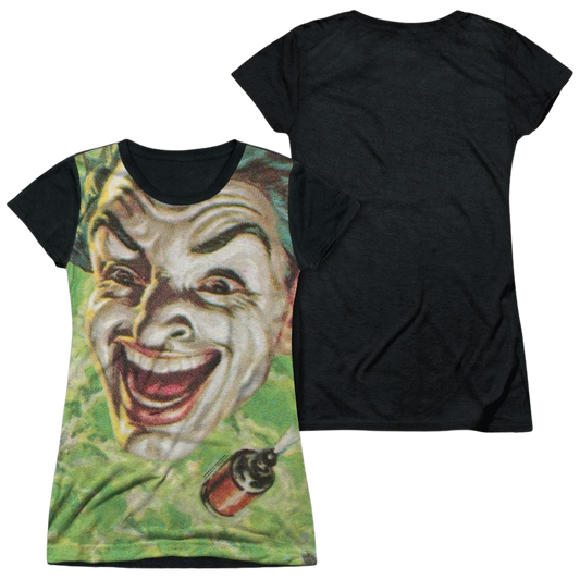 Batman - Classic TV Series Laugh Gas - Juniors Black Back T-Shirt