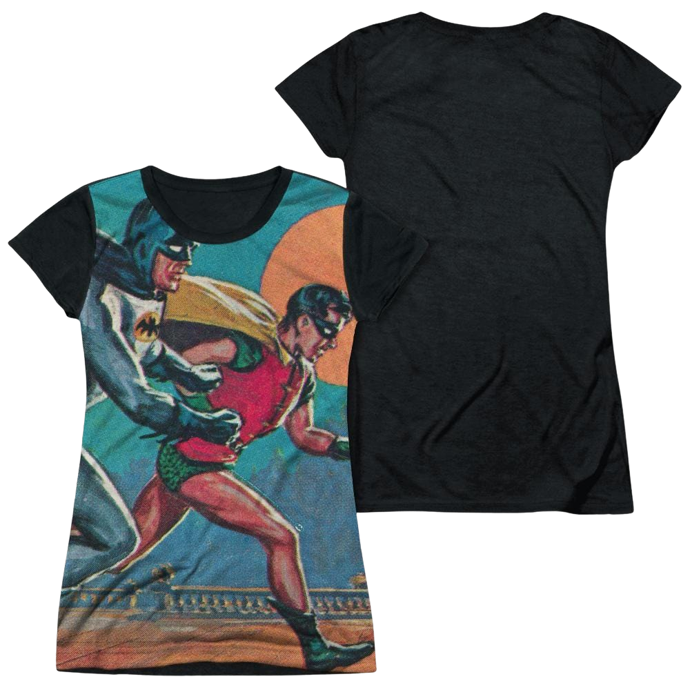 Batman - Classic TV Series Lets Go - Juniors Black Back T-Shirt