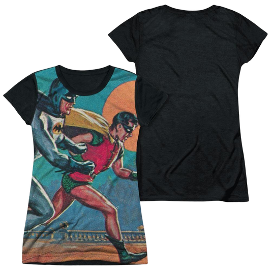 Batman - Classic TV Series Lets Go - Juniors Black Back T-Shirt