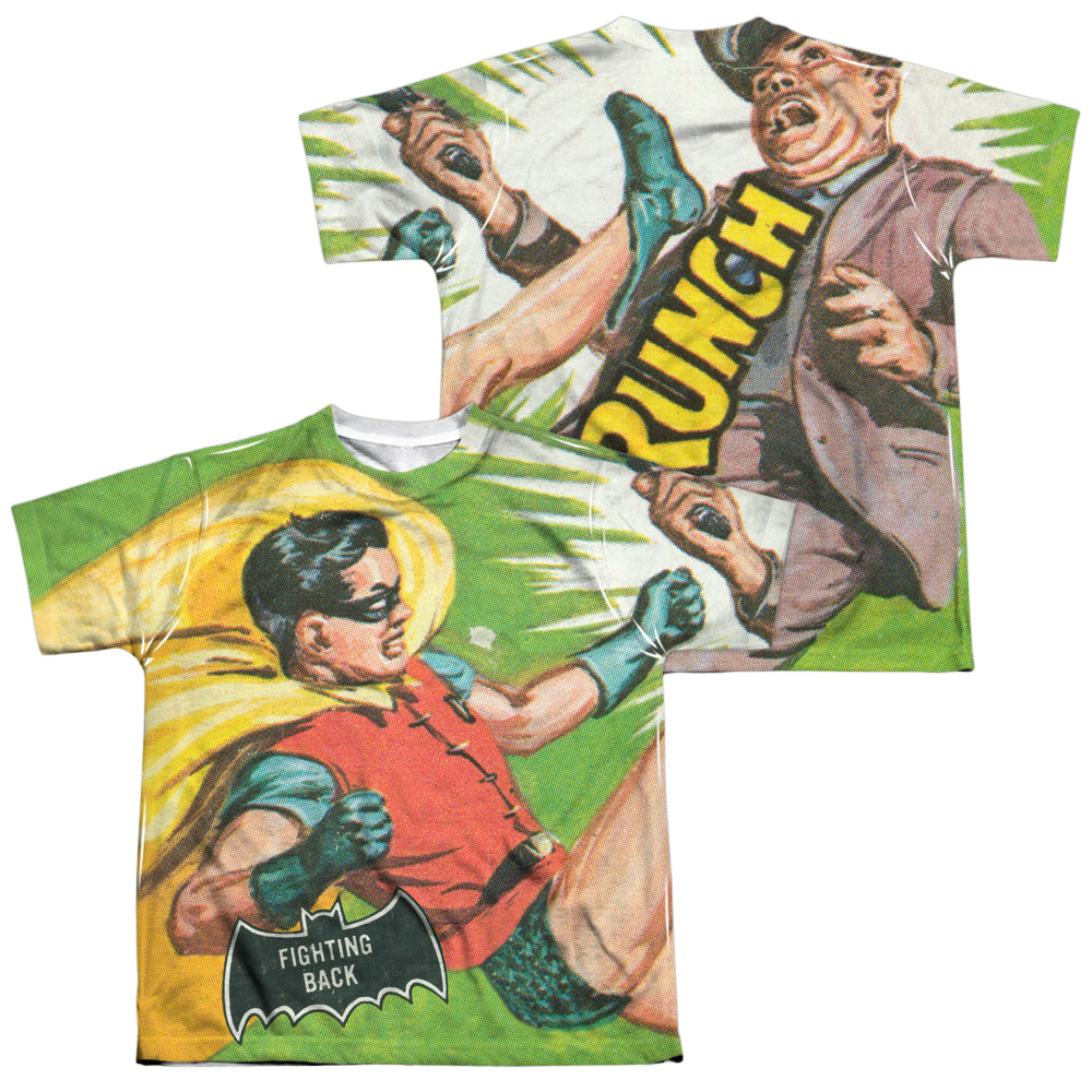 Batman Classic TV Series Fighting Back - Youth All-Over Print T-Shirt