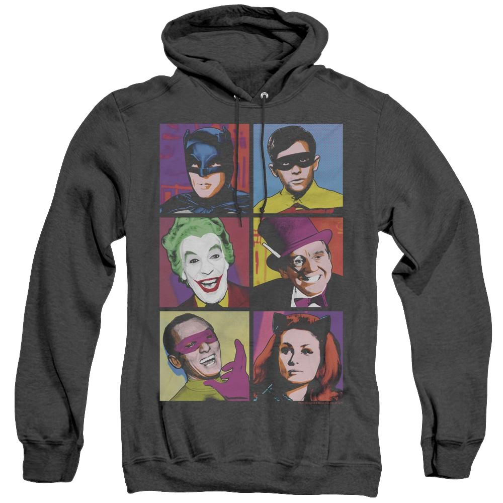 Batman Classic Tv Series Pop Cast - Heather Pullover Hoodie
