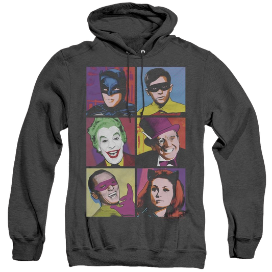 Batman Classic Tv Series Pop Cast - Heather Pullover Hoodie