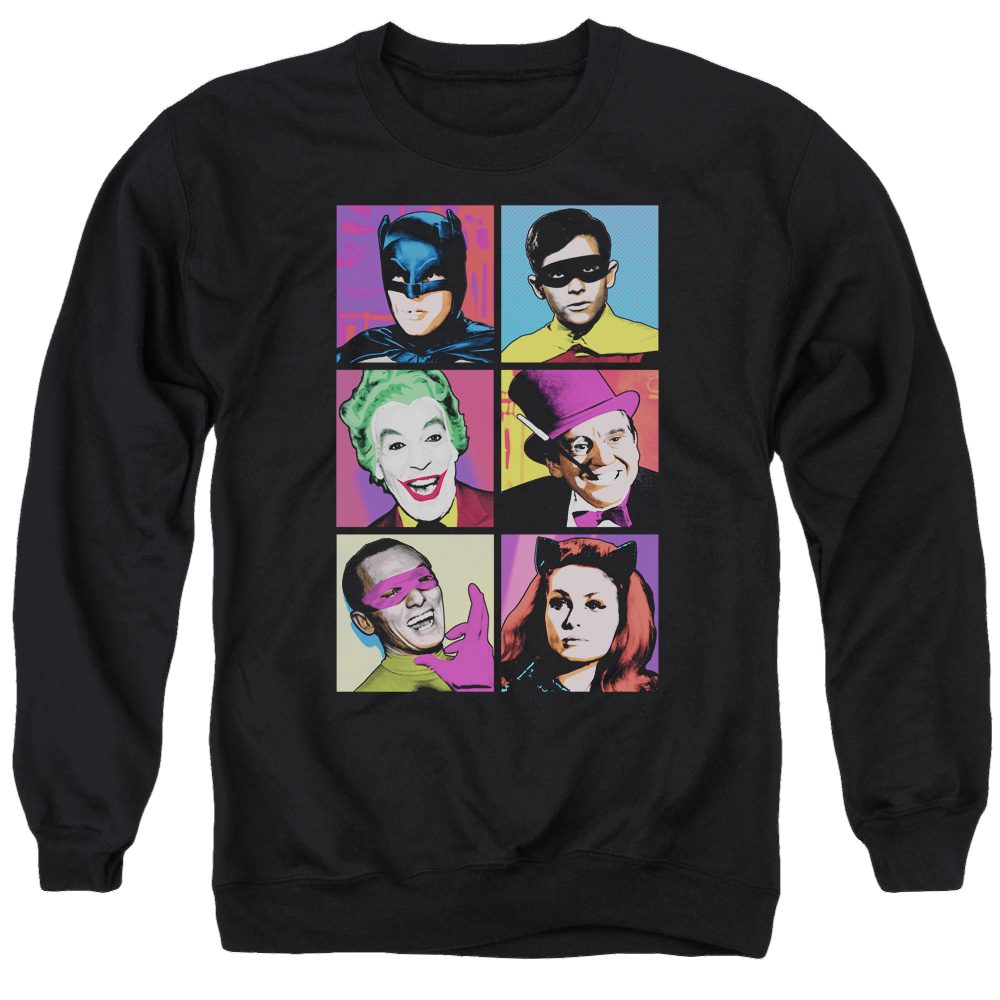 Batman - Classic TV Series Pop Cast - Men's Crewneck Sweatshirt