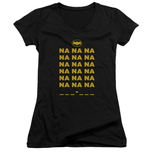 Batman - Classic TV Series Na Na Na - Juniors V-Neck T-Shirt