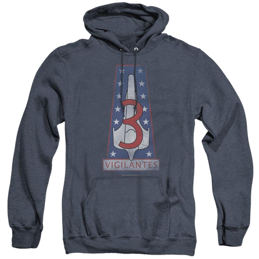 Battlestar Galactica (2004) Vigilantes Badge - Heather Pullover Hoodie
