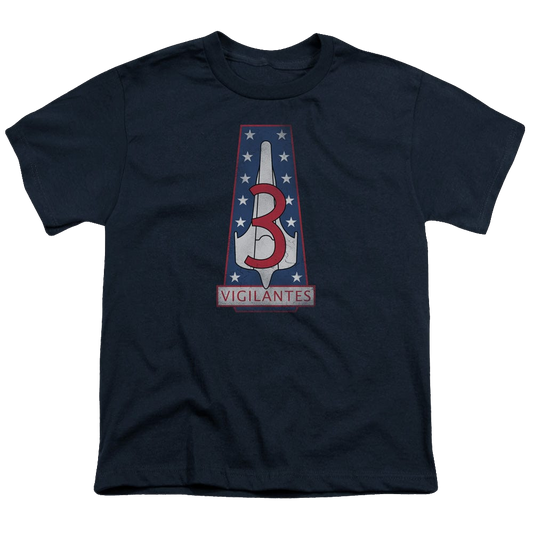 Battlestar Galactica (2004) Vigilantes Badge - Youth T-Shirt