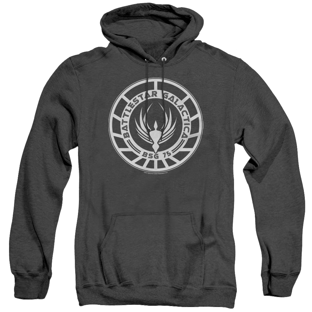 Battlestar Galactica (2004) Galactica Badge - Heather Pullover Hoodie